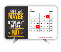 Motivational Quotes Premium Table Desk Calendar