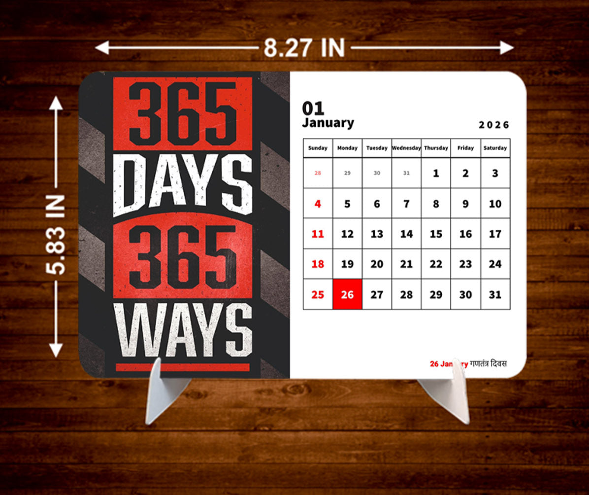 Motivational Quotes Premium Table Desk Calendar