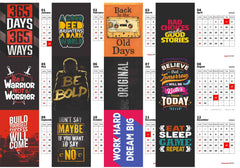 Motivational Quotes Premium Table Desk Calendar