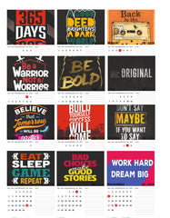Motivational Quotes Premium Table Desk Calendar