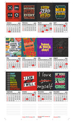 Motivational Quotes for Success Premium Table Desk Calendar