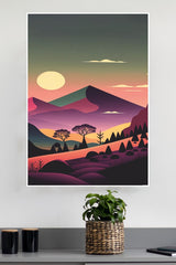 Mountain Sunset Poster | CIty Posters
