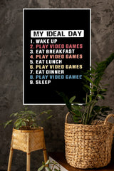 My Ideal Day Poster | Gym and Motivational Quotes Posters