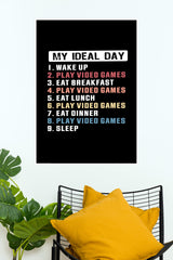 My Ideal Day Poster | Gym and Motivational Quotes Posters