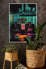 2018 Formula 1 Carin Neon Poster | Formula 1 Posters