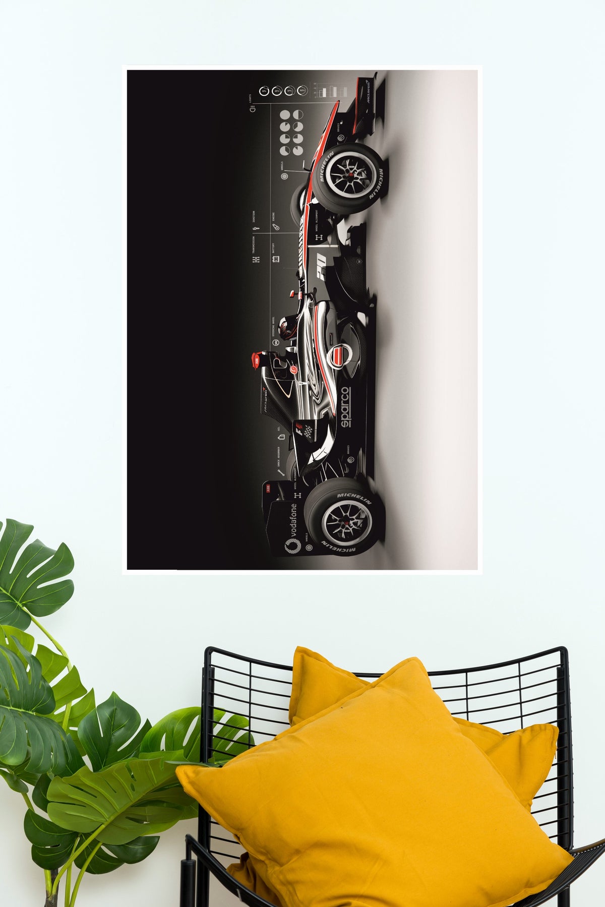 2024 Scuderia Ferrari SF24 Poster | Formula 1 Posters