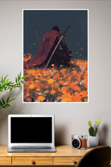 A Moment Before Battle Poster | Samurai Warrior Poster