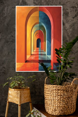Abstract Colorful Arches Wall Poster | Art Posters