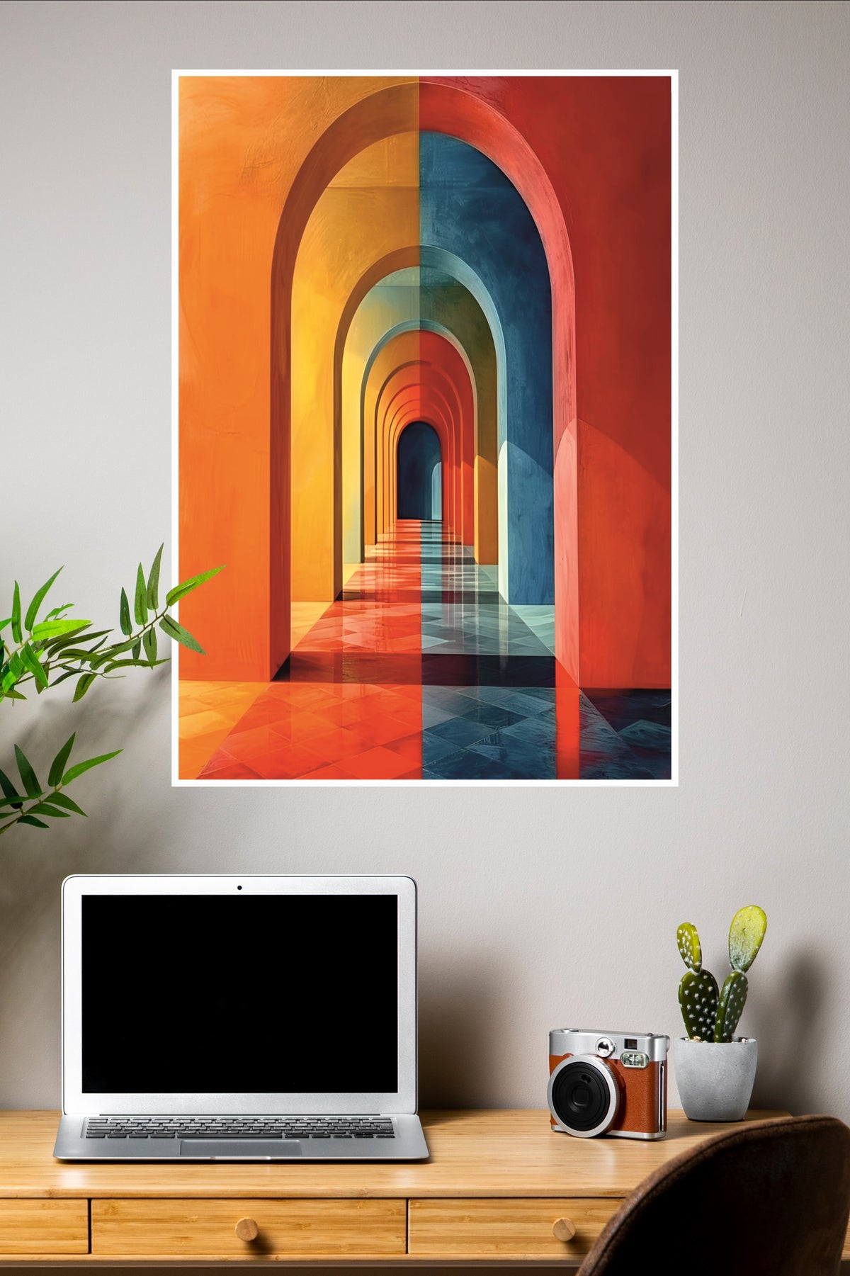 Abstract Colorful Arches Wall Poster | Art Posters