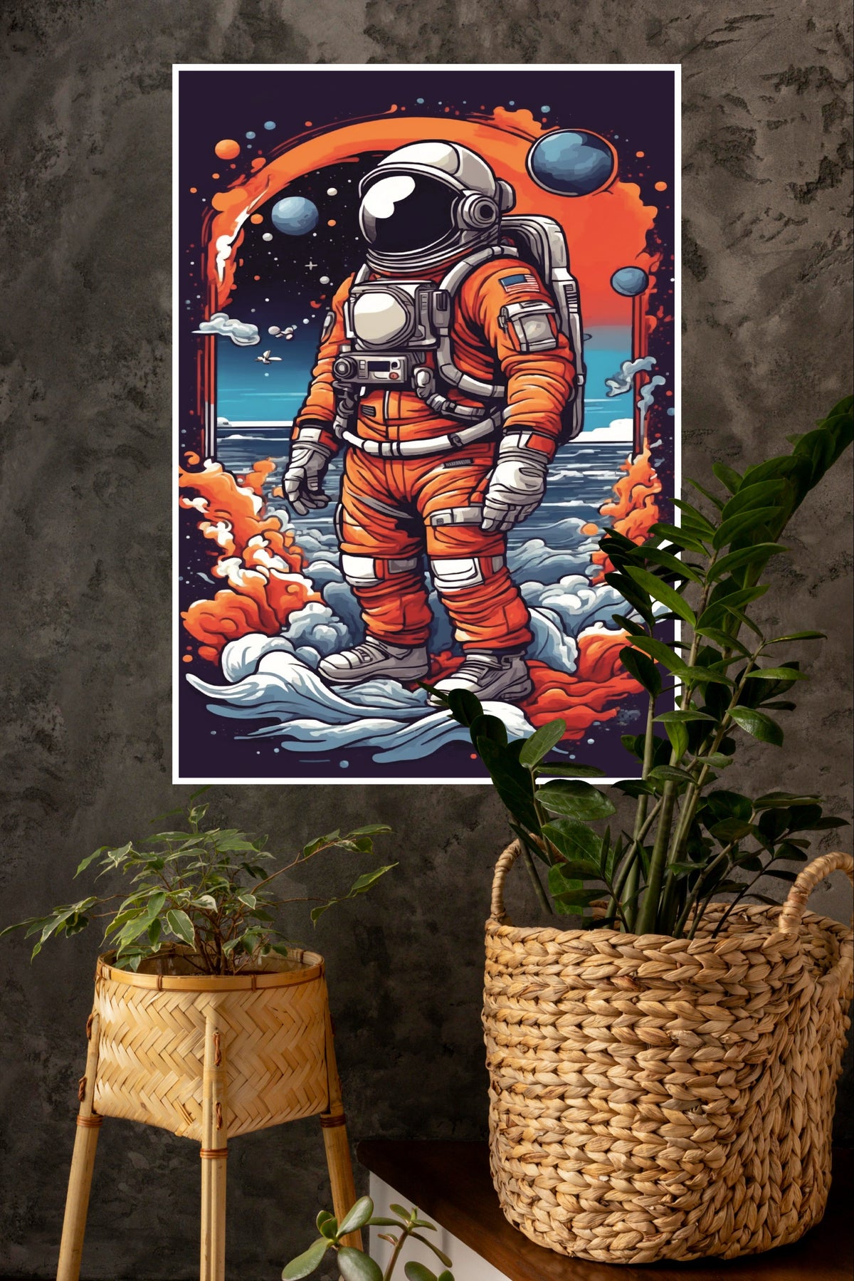 Among the Stars Poster | Astronaut Posters