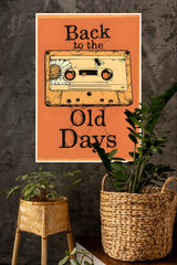 Back to the Old Days Poster | Gym and Motivational Quotes Posters