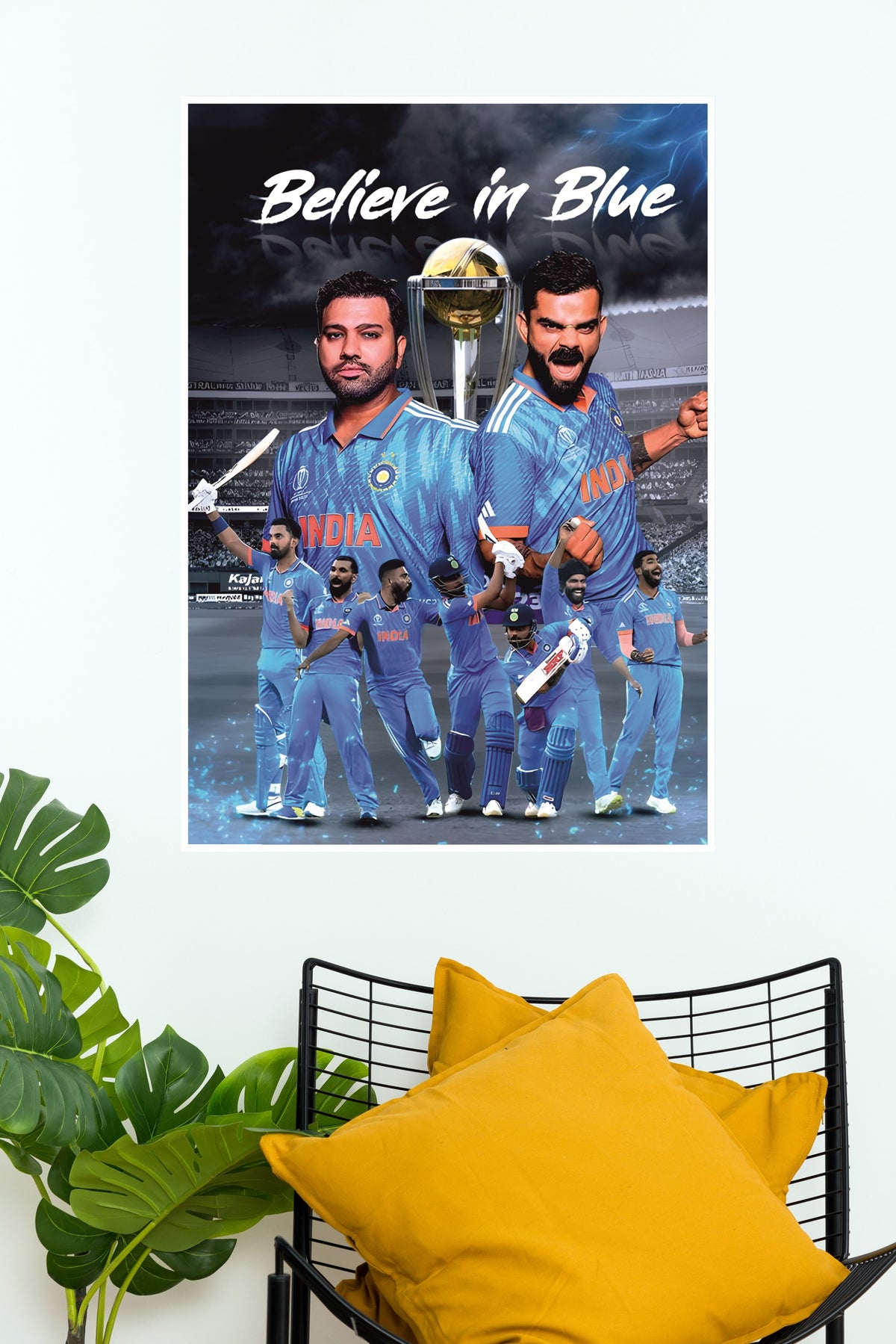 Bleed Blue Poster | Cricketers Posters