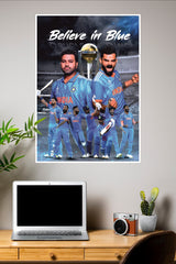 Bleed Blue Poster | Cricketers Posters