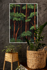 Blissful Forest Poster | The Green World Poster