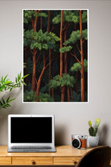 Blissful Forest Poster | The Green World Poster