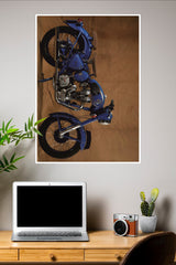 Blue Bullet Poster | Bike Posters