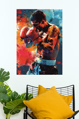 Boxer Canvas Print Poster | Boxing Posters