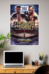 Boxing Match Flyer Design Template Poster | Boxing Posters