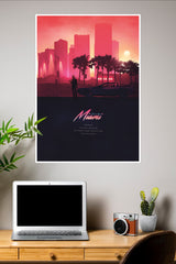 City Buildings Minimalist 4K Poster | Games Posters
