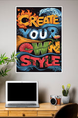 Create Your Own Style Poster | Gym and Motivational Quotes Posters