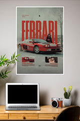Ferrari Testarossa Poster | Formula 1 Posters