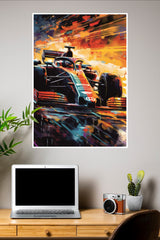 Fire Formula Poster | Formula 1 Posters