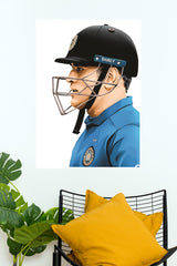 Flash of Blue Poster | Cricketers Posters
