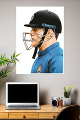 Flash of Blue Poster | Cricketers Posters