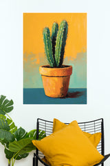 Golden Cactus Poster | Art Posters