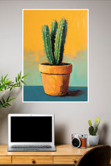 Golden Cactus Poster | Art Posters