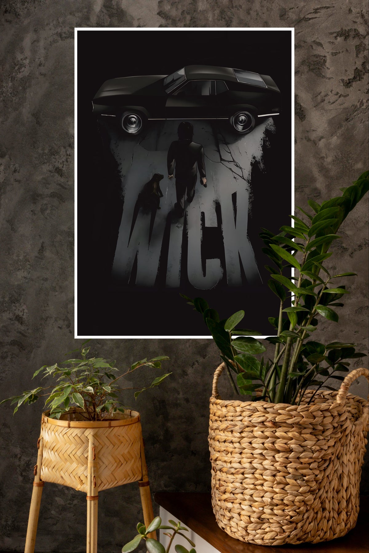 John Wick In Black Poster | Hollywood Movies Posters