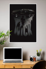 John Wick In Black Poster | Hollywood Movies Posters