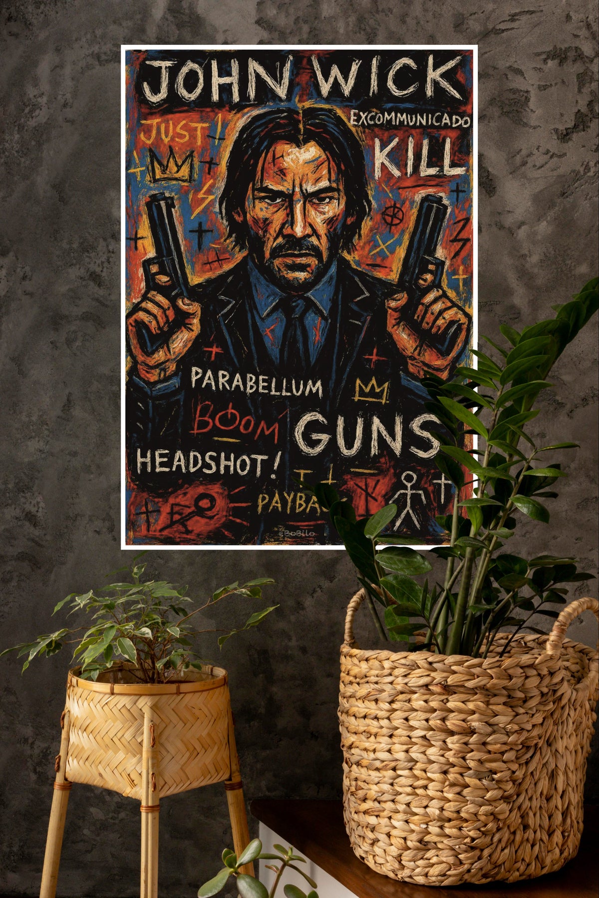 John Wick With Guns Poster | Hollywood Movies Posters