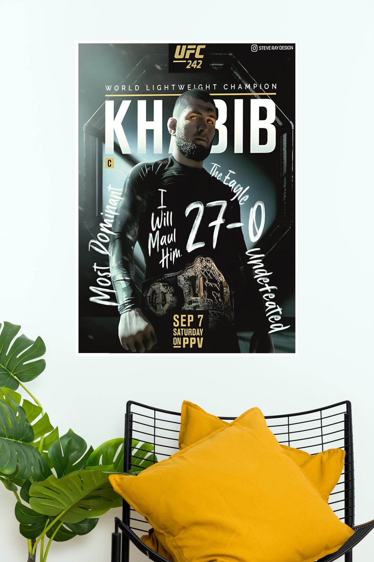 Khabib Nurmagomedov Poster | UFC Champions Poster