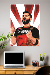King of the Pitch Poster | Cricketers Posters