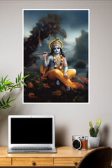 Krishna Beautiful Art Poster | God Posters