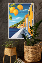 Lemon Coast Dreams Poster | Art Posters