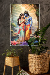 Love of Krishna and Radha Poster | God Posters