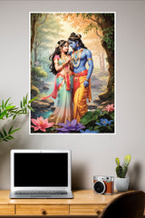 Love of Krishna and Radha Poster | God Posters