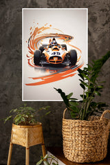McLaren Papaya Poster | Formula 1 Posters