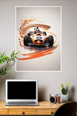McLaren Papaya Poster | Formula 1 Posters
