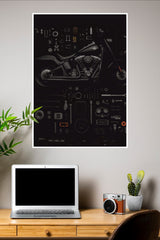 Mechanical Harmony Poster | Bike Posters