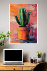 Minimal Cactus Art Poster | Art Posters
