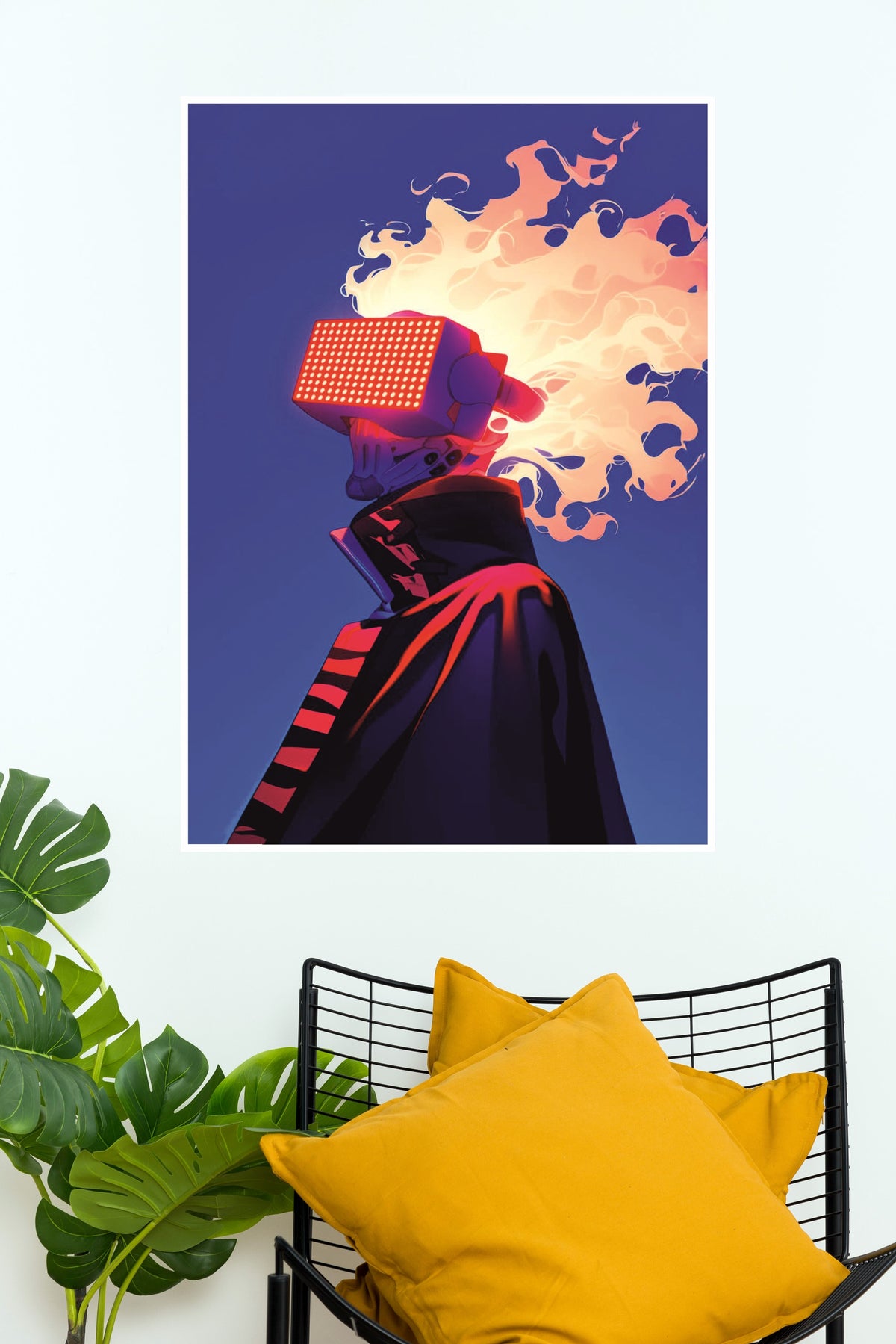 Neon Inferno Poster | Anime Posters