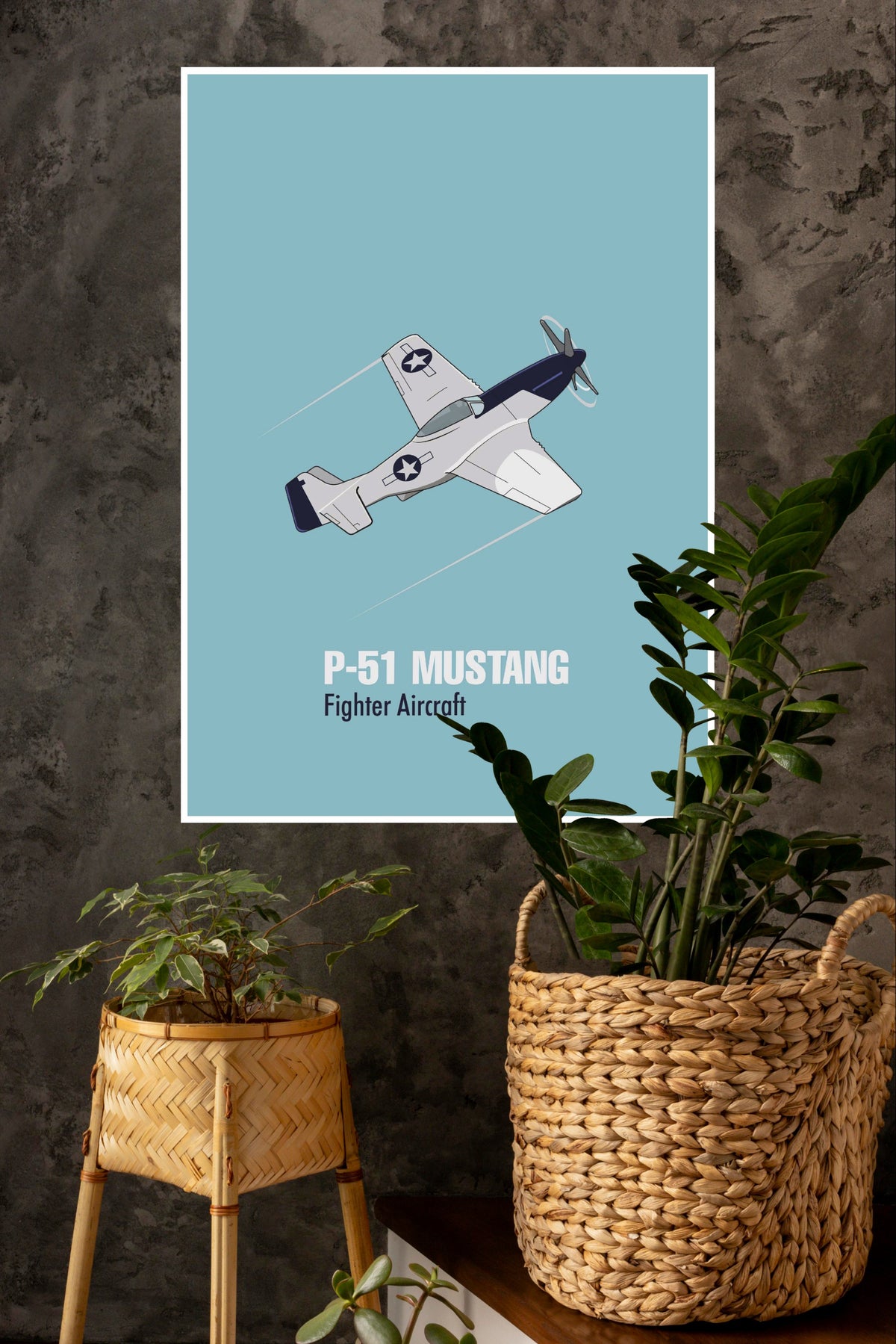 NP-51 Mustang Poster | Fighter Plane Posters