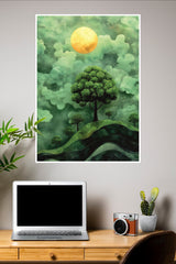 Ocean Sunset Poster | The Green World Poster