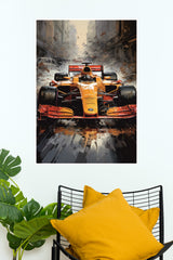 Orange Formula Poster | Formula 1 Posters