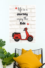 Red Scooter Poster | Gym and Motivational Quotes Posters