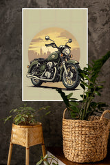 Retro Motorcycle Poster | Bike Posters