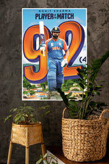 Rohit Sharma 92 Poster | Cricketers Posters
